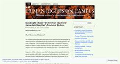 Desktop Screenshot of humanrightsoncampus.wordpress.com