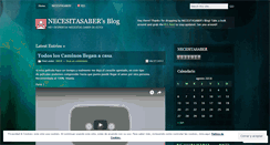 Desktop Screenshot of necesitasaber.wordpress.com