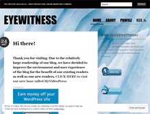 Tablet Screenshot of eyewitnessblog.wordpress.com