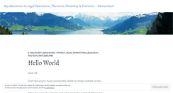 Desktop Screenshot of ediscovery.wordpress.com