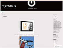 Tablet Screenshot of mjcatanus.wordpress.com