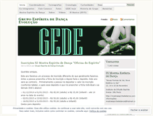 Tablet Screenshot of grupoespiritadedancaevolucao.wordpress.com