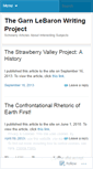Mobile Screenshot of garnlebaron.wordpress.com