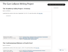 Tablet Screenshot of garnlebaron.wordpress.com