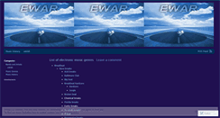 Desktop Screenshot of ewarmusic.wordpress.com