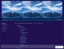 Tablet Screenshot of ewarmusic.wordpress.com