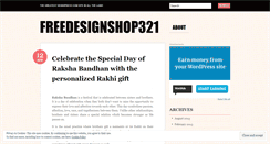 Desktop Screenshot of freedesignshop321.wordpress.com