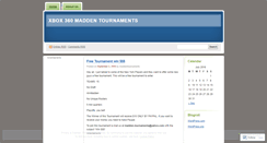 Desktop Screenshot of maddentournaments.wordpress.com