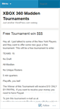 Mobile Screenshot of maddentournaments.wordpress.com