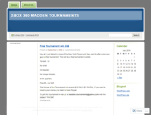 Tablet Screenshot of maddentournaments.wordpress.com