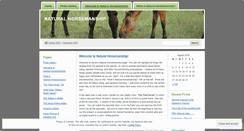 Desktop Screenshot of naturalhorsemanship.wordpress.com