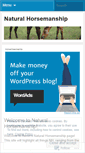 Mobile Screenshot of naturalhorsemanship.wordpress.com