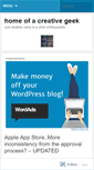 Mobile Screenshot of creativegeek.wordpress.com