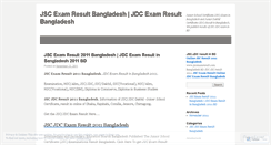 Desktop Screenshot of jscexamresultbangladesh.wordpress.com