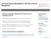 Tablet Screenshot of jscexamresultbangladesh.wordpress.com