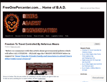 Tablet Screenshot of freeonepercenter.wordpress.com