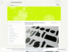 Tablet Screenshot of noriunenoriu.wordpress.com