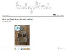 Tablet Screenshot of ladybirdshoppe.wordpress.com