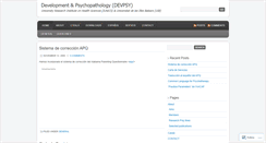 Desktop Screenshot of devpsy.wordpress.com