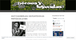 Desktop Screenshot of heroesyleyendas.wordpress.com