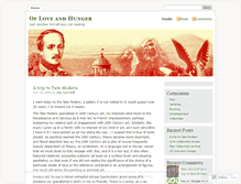 Tablet Screenshot of ofloveandhunger.wordpress.com