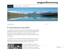 Tablet Screenshot of nopuedocreerq.wordpress.com