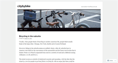 Desktop Screenshot of citybybike.wordpress.com