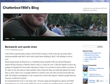 Tablet Screenshot of chatterbox1984.wordpress.com