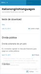 Mobile Screenshot of italianenglishlanguages.wordpress.com
