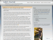 Tablet Screenshot of julie9009.wordpress.com