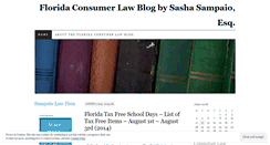 Desktop Screenshot of floridaconsumerlaw.wordpress.com