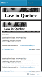 Mobile Screenshot of lawinquebec.wordpress.com