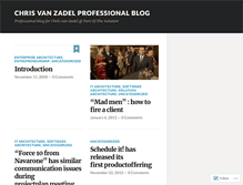 Tablet Screenshot of chrisvanzadel.wordpress.com