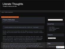 Tablet Screenshot of literatethoughts.wordpress.com