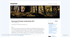 Desktop Screenshot of isispriest.wordpress.com