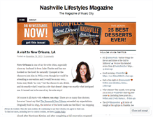 Tablet Screenshot of nashvillelifestyles.wordpress.com