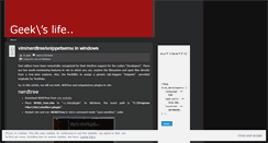 Desktop Screenshot of geekangle.wordpress.com