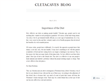 Tablet Screenshot of cletacaves.wordpress.com