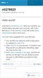 Mobile Screenshot of n0278623.wordpress.com