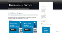 Desktop Screenshot of dbaas.wordpress.com