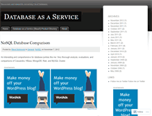 Tablet Screenshot of dbaas.wordpress.com