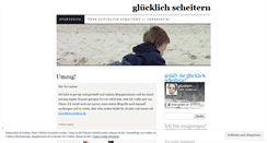 Desktop Screenshot of gluecklichscheitern.wordpress.com