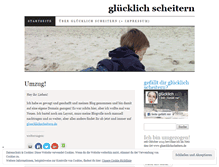 Tablet Screenshot of gluecklichscheitern.wordpress.com