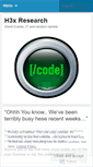 Mobile Screenshot of h3xresearch.wordpress.com