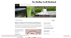 Desktop Screenshot of nodollarleftbehind.wordpress.com