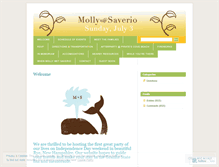 Tablet Screenshot of mollyandsaverio.wordpress.com