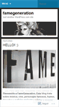 Mobile Screenshot of famegeneration.wordpress.com