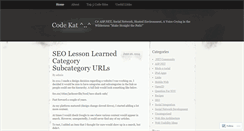 Desktop Screenshot of codekat.wordpress.com