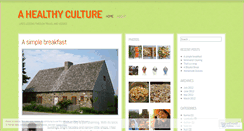 Desktop Screenshot of ahealthyculture.wordpress.com