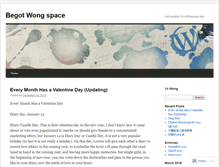 Tablet Screenshot of begotwong.wordpress.com